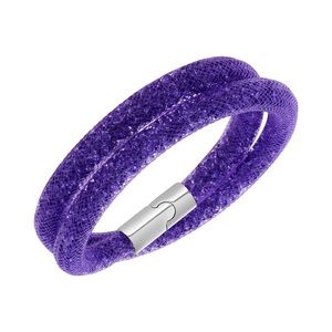Swarovski Stardust Purple Crystal Double Bracelet